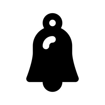recommend clip art: Bell Isolated Silhouette Solid Line Icon with bell, alarm, alert, signal Infographic Simple Vector Illustration