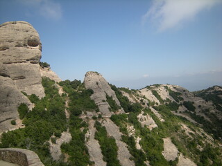 Montserrat mountain near Barcelona, in Catalonia, Spain