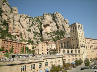 Obraz premium The Benedictine abbey, Santa Maria de Montserrat