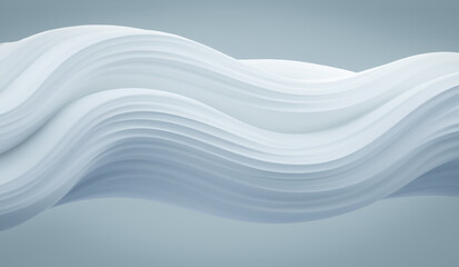 Abstract 3D White Background