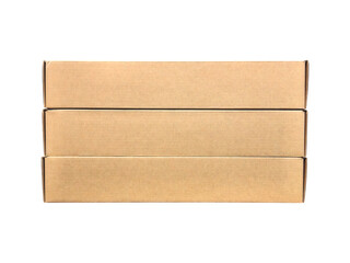Cardboard boxes and for packaging isolated on white background.