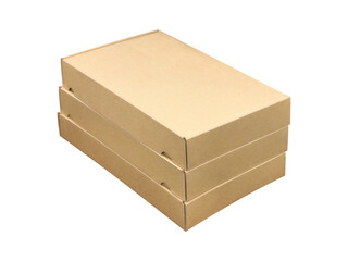 Cardboard boxes and for packaging isolated on white background.