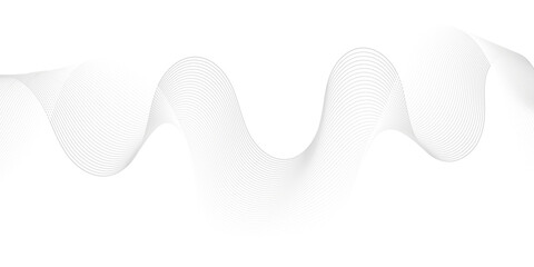 Abstract white paper wave background and abstract gradiant and white wave curve lines banner background design. Vector illustration. Modern template abstract design flowing particles wave backdground.