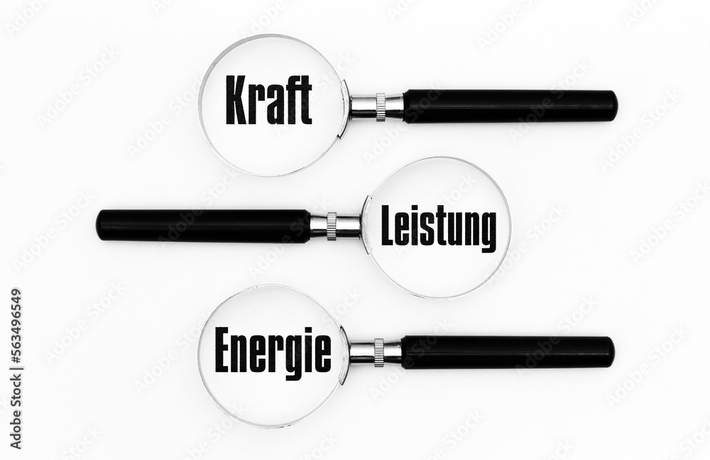 Wall mural Kraft Leistung Energie im Fokus