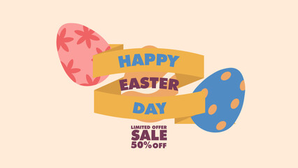 easter day sale desigbn banner, poster or social media post