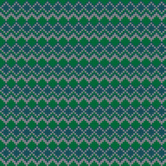 Argyle Fair Isle Seamless Pattern Design