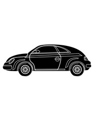Vector illustration of car silhouette 