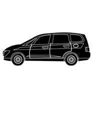 Vector illustration of car silhouette 