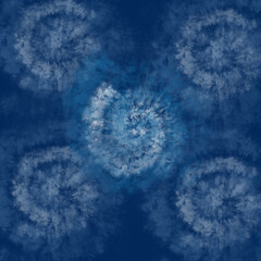 Tie Dye Background. Spiral Pattern. Trendy Fashion Dirty Paint. Tie Dye Striped Pattern. ฺBlue Artistic Circle. Tiedye Swirl. Vibrant Spiral Texture. Magic Fantasy Dirty Painting. Artistic Fabric.