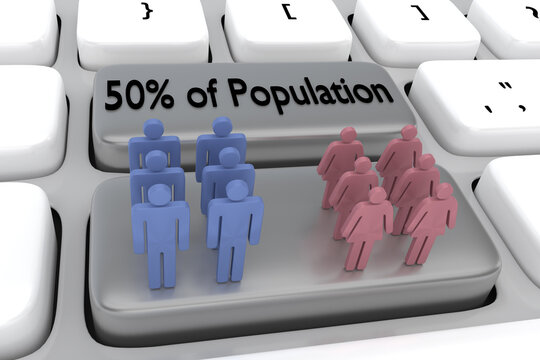 50% of Population concept