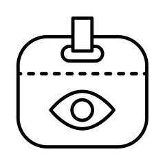 Security-Guard Isolated Silhouette Solid Line Icon with security-guard, safe, secure, security, security-officer, security-services Infographic Simple Vector Illustration