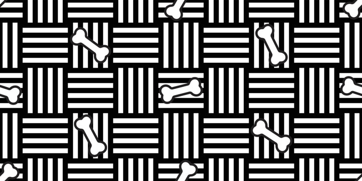 dog bone seamless pattern striped weave cat vector puppy pet footprint paw cartoon doodle repeat wallpaper tile background illustration design isolated