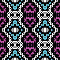 Abstract Pink Blue Geometric Surface Pattern