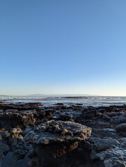 Reef tide pools at New Brighton State Beach, California, coastal rocks, pacific coast tide pools