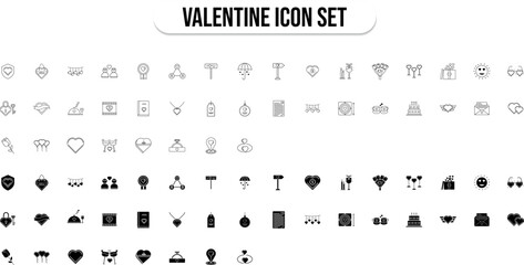 Valentine's day gift icon sen