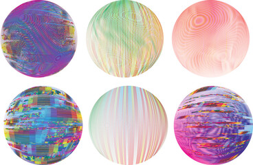 Set of spheres . Lines constructed transparent sphere .Vector  .Technology sphere Logo . Design element for posters, social media, templates, flyers, brochures . Abstract trendy transparent circles