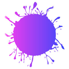 illustration of a splash of paint its like frame, Illustration vector graphic, ui or ux mobile, web, design template on your product