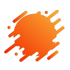 Circle blots, its like frame, Illustration vector graphic, ui or ux mobile, web, design template on your product