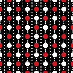 White and Red Cirlces Pattern