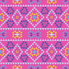 Geometric ethnic pattern, clothing fabric textiles  embroidery vector 