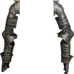 Isolated PNG cutout of a medieval knight armor on a transparent background, ideal for photobashing,...