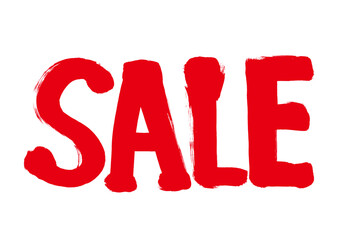 SALE文字手描き筆書きイラスト