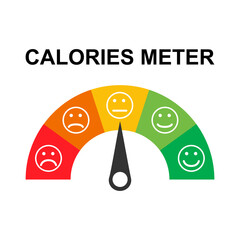 Calories healthy diet icon, nutrition food low sign, kcal zero web vector illustration - obrazy, fototapety, plakaty