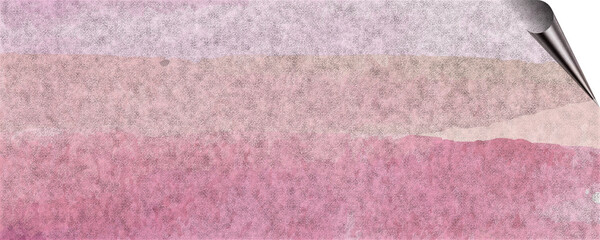 unique background design of paint splashes and brush strokes with transparent media and page curl