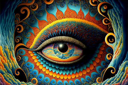 60s Psychedelic Artwork, Psychedelic Eye