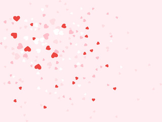 romantic background in vector. Valentine's Day. Hearts. Love