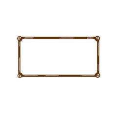 sign on a white background its like frame, Illustration vector graphic, ui or ux mobile, web, design template on your product