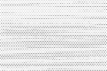 Monochrome Dots Background. Fade Texture. Vintage Pop-art Backdrop. Grunge Black and White Overlay. Vector illustration