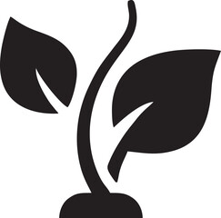 tree icon symbol image vector, illustration of the tree botany in black image