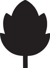 tree icon symbol image vector, illustration of the tree botany in black image