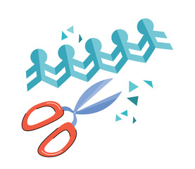 scissors element isolated