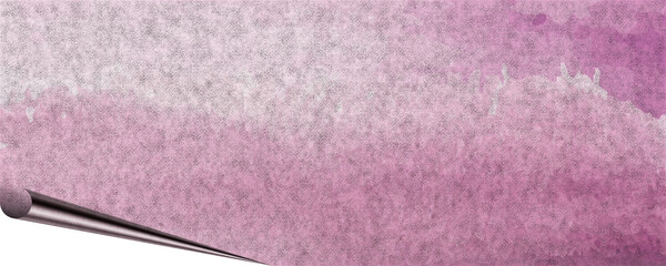 unique background design of paint splashes and brush strokes with transparent media and page curl