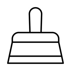 Dust-Pan Isolated Silhouette Solid Line Icon with dust-pan, cleaning, dust, home, spring-clean, sweep Infographic Simple Vector Illustration