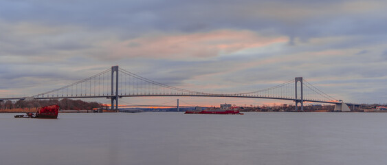 New York White Stone Bridge Landscape