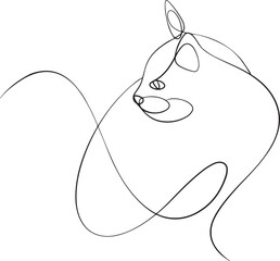 hand drawn illustration of a Cat