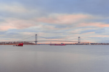 New York White Stone Bridge Landscape