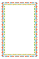 Border art unique and abstract design