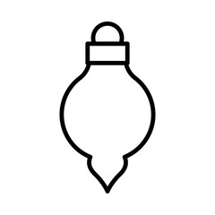 Christmas Isolated Silhouette Solid Line Icon with christmas, baubles, christmas-decorations, december, festive, ornaments Infographic Simple Vector Illustration