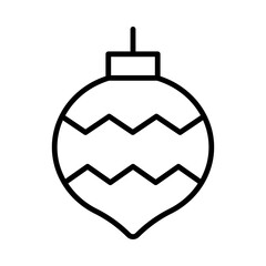Christmas Isolated Silhouette Solid Line Icon with christmas, baubles, christmas-decorations, december, festive, ornaments Infographic Simple Vector Illustration