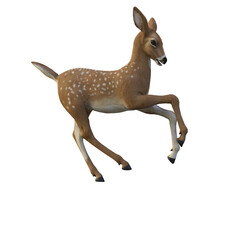 3d render little deer faun