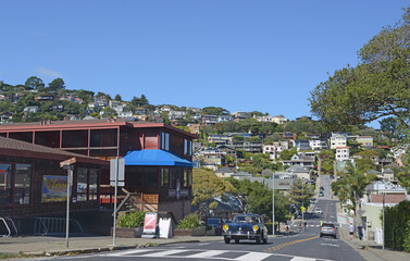 Urban landscape. Old Town Sausalito in California