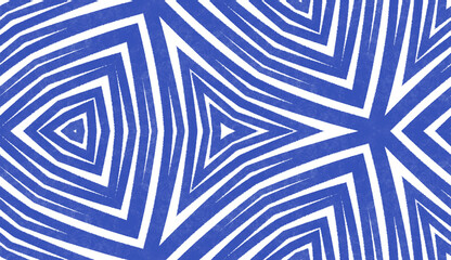 Textured stripes pattern. Indigo symmetrical