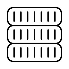 Tires Isolated Silhouette Solid Line Icon with tires, car, mechanic, roads, traffic, vehicle Infographic Simple Vector Illustration