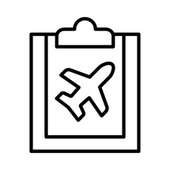 Itinerary Isolated Silhouette Solid Line Icon with itinerary, holiday, plane, tourism, tourist, travel Infographic Simple Vector Illustration