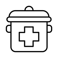 Stock Isolated Silhouette Solid Line Icon with stock, food, health, healthy, nutrition, vegetarian Infographic Simple Vector Illustration