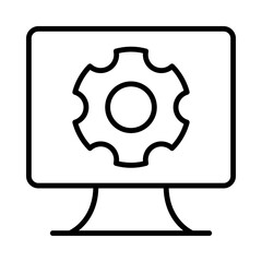 Settings Isolated Silhouette Solid Line Icon with settings, blog, engagement, influencer, social, social-media Infographic Simple Vector Illustration